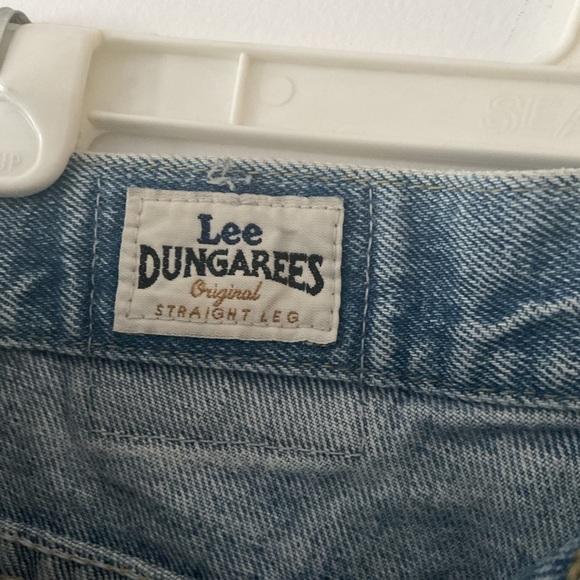 Lee dungarees authentic original straight leg vintage light wash jeans - Picture 4 of 7
